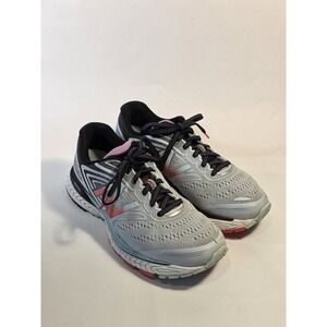 Womens New Balance 880 V7 Running Shoes Pink Blue Gray Comfort W880GB7 Size 8